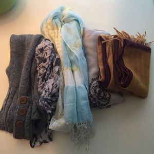 Bundle of 5 Scarves